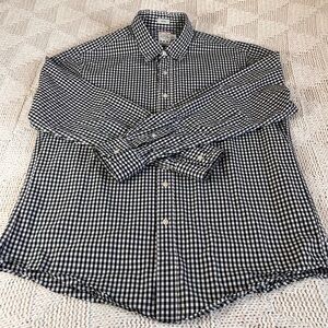 J. Crew Secret Wash Gingham Classic Fit Button Up Shirt
